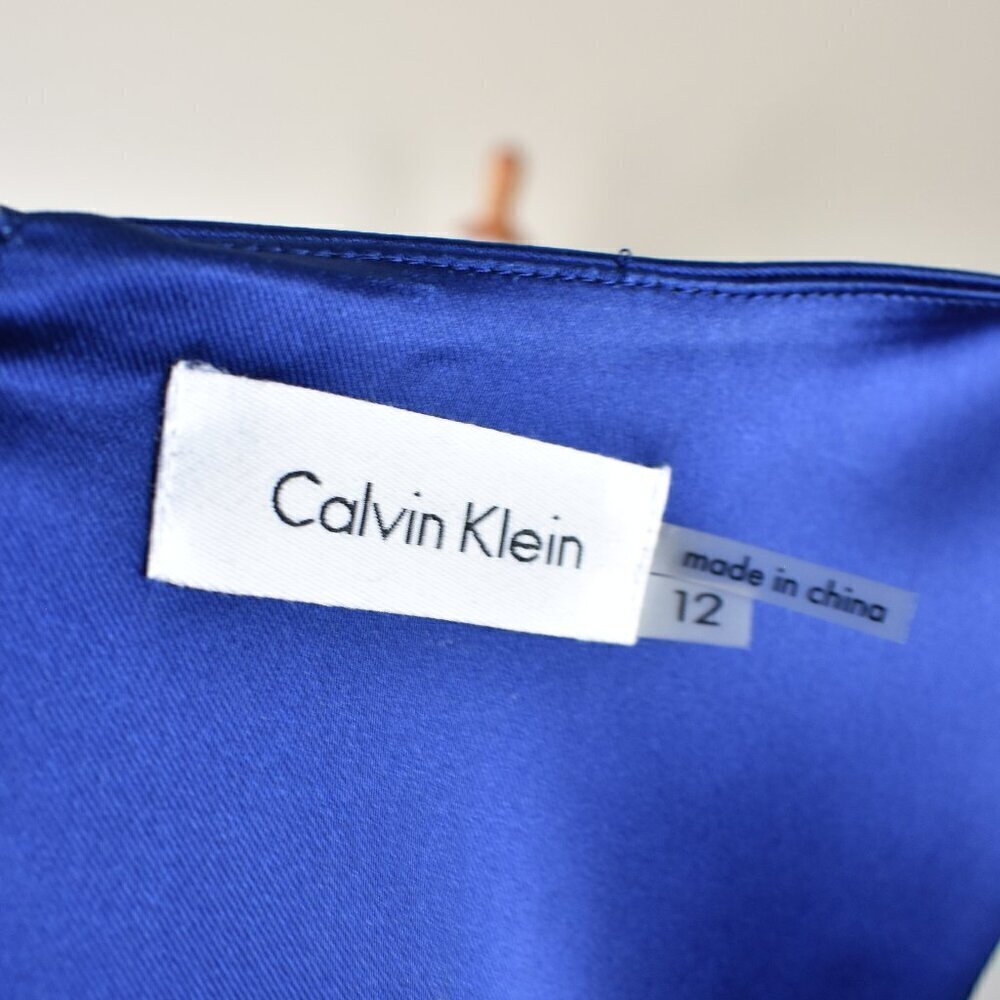 Calvin Klein Ruched Formal Sheath Dress NEW - 12 - Picture 11 of 12